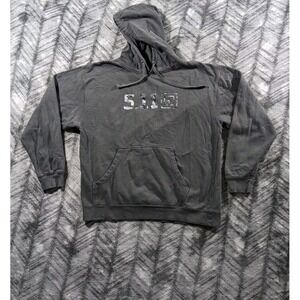 5.11 Tactical Sweatshirt Mens Large L Gray Hoodie Camo Logo Fleece Pullover
